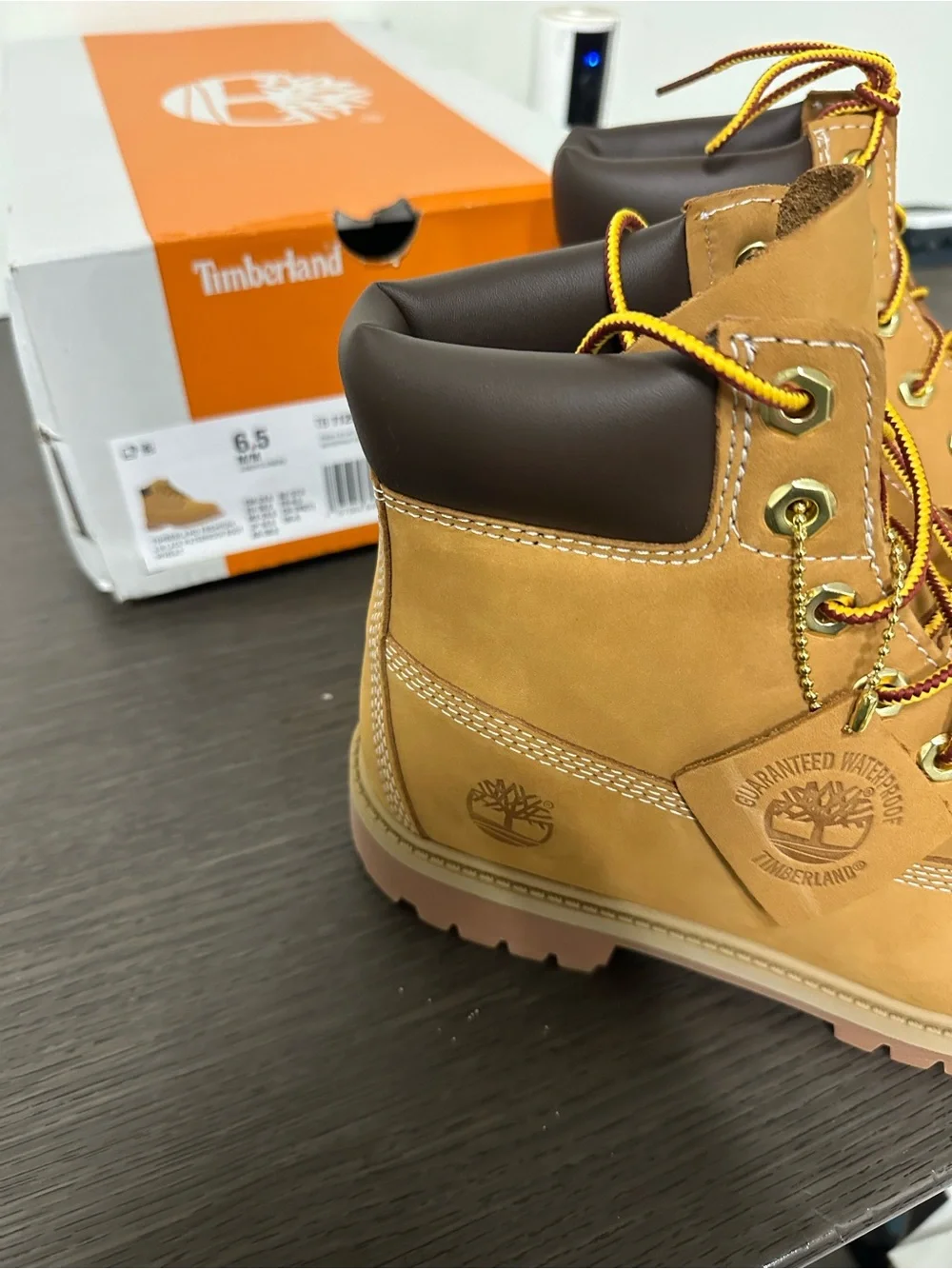 Timberland Premium Wheat Nubuck 6-Inch Lace-Up Boots